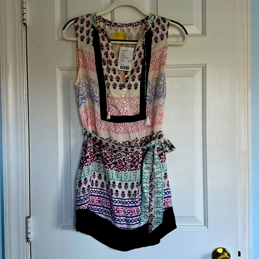 Anthropology Silk top with tag
